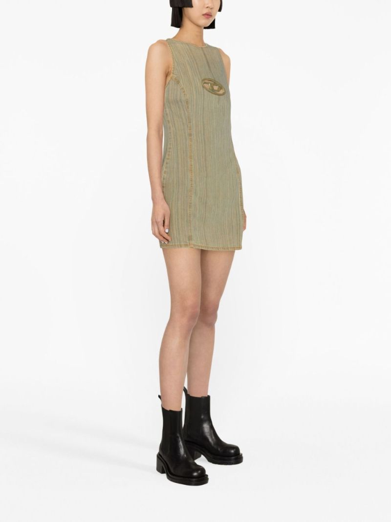 Green De-ferriz-fsd Denim Mini Dress