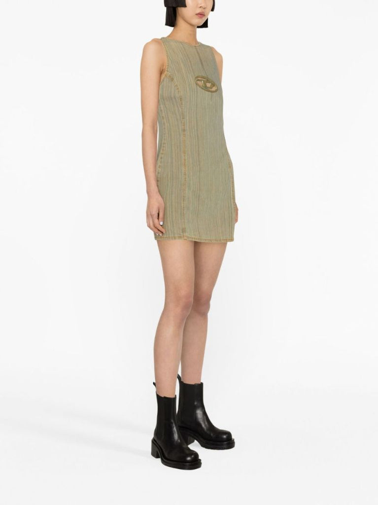 Green De-ferriz-fsd Denim Mini Dress