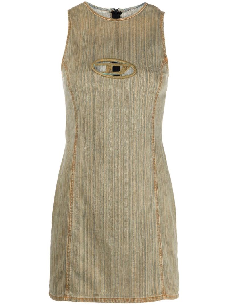 Green De-ferriz-fsd Denim Mini Dress