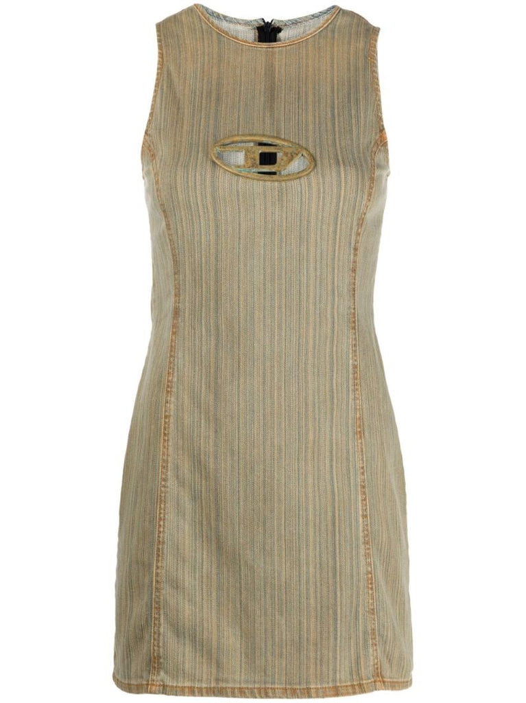 Green De-ferriz-fsd Denim Mini Dress