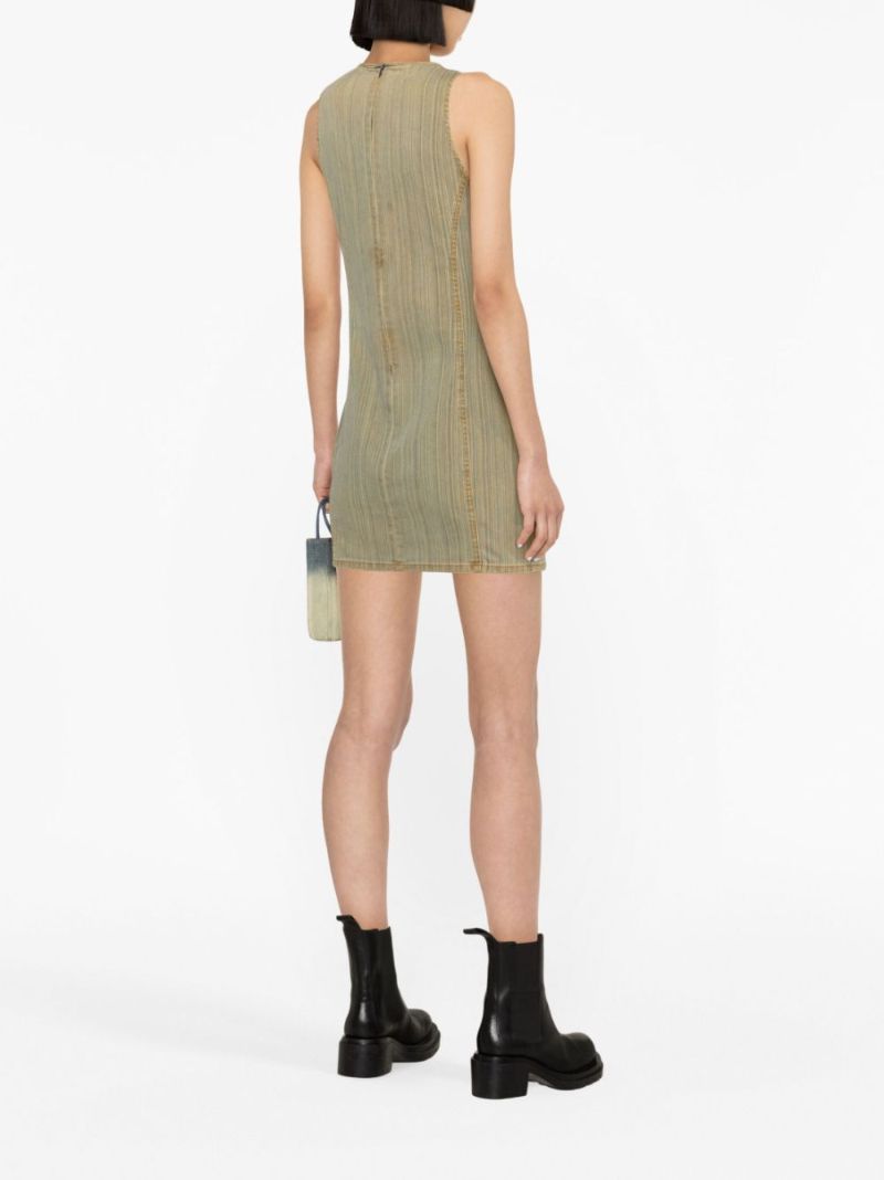 Green De-ferriz-fsd Denim Mini Dress