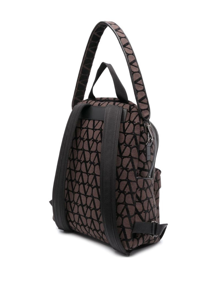 Brown Toile Iconographe Backpack