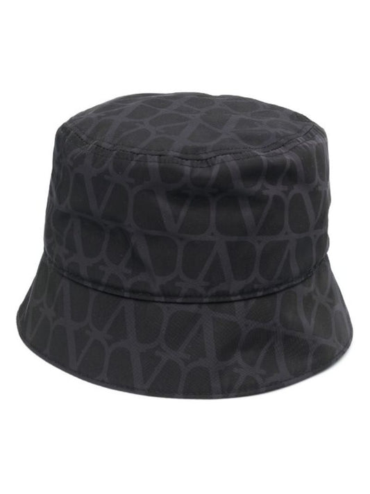 Black Toile Iconographe Cotton Bucket Hat