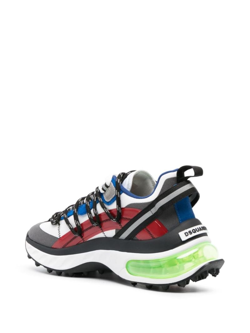 White Bubble Leather Sneakers