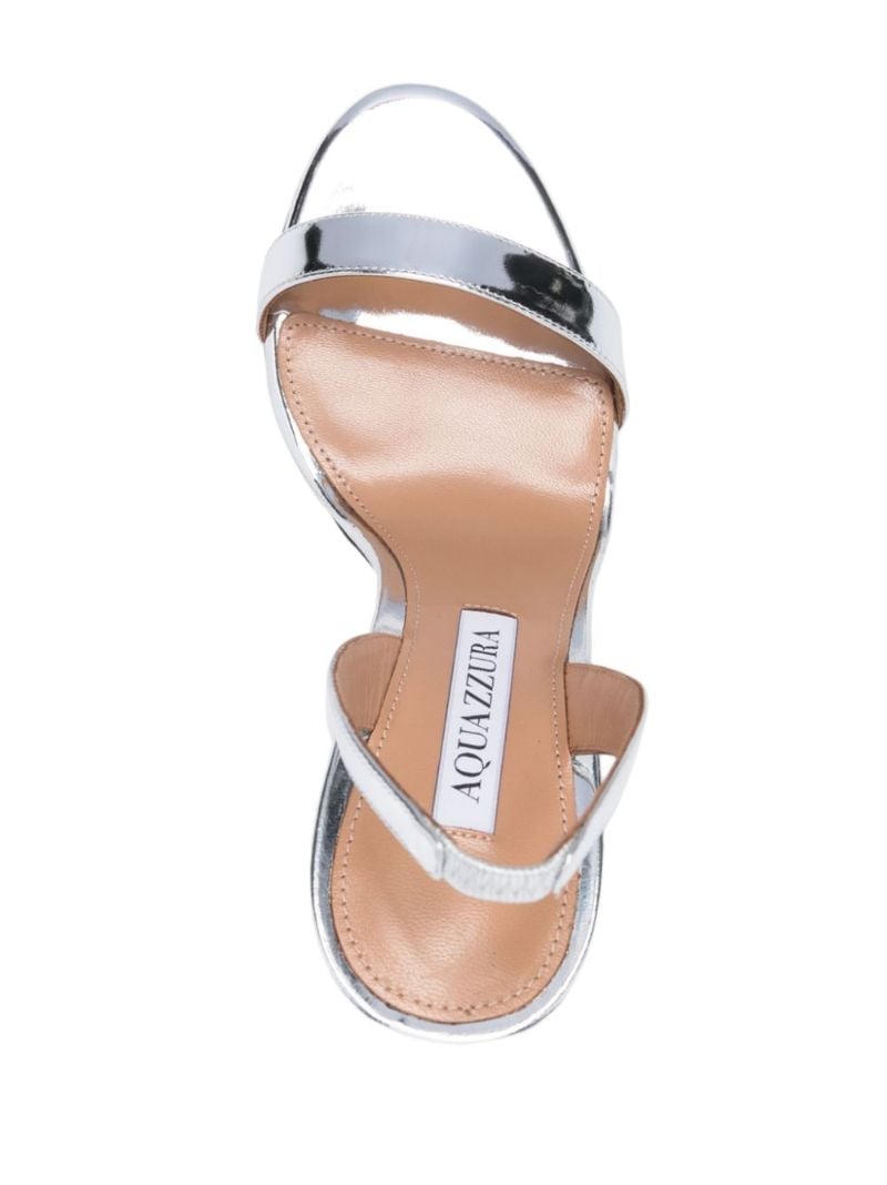 Silver So Nude 105 Leather Sandals