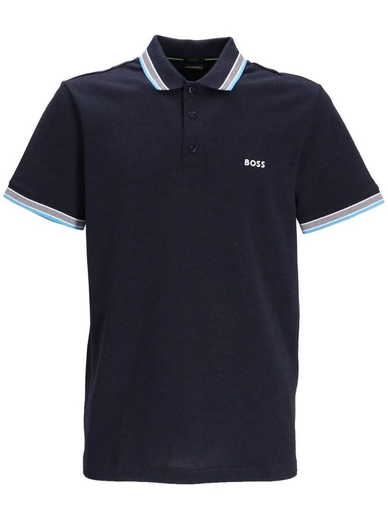 Blue Paddy Logo Embroidered Polo Shirt