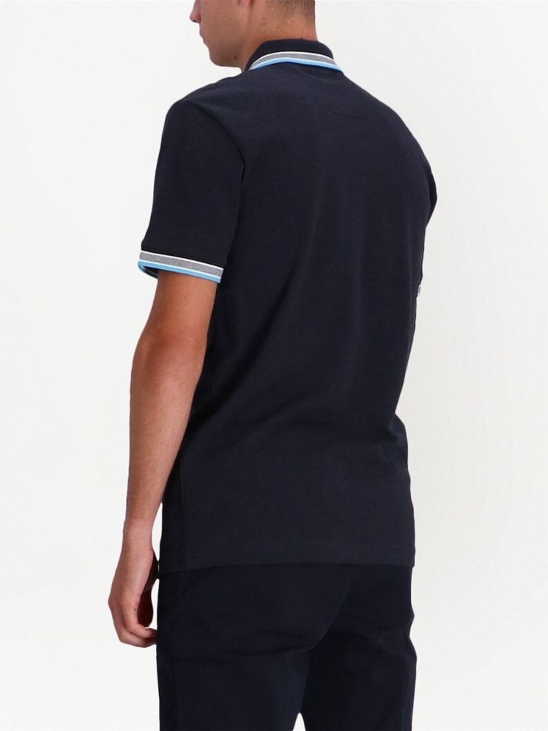 Blue Paddy Logo Embroidered Polo Shirt