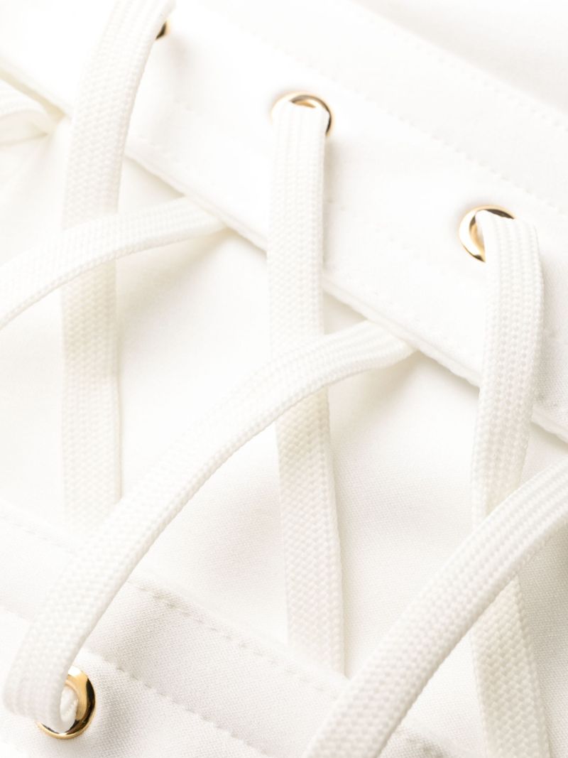 White Mercy Padded Satin Corset