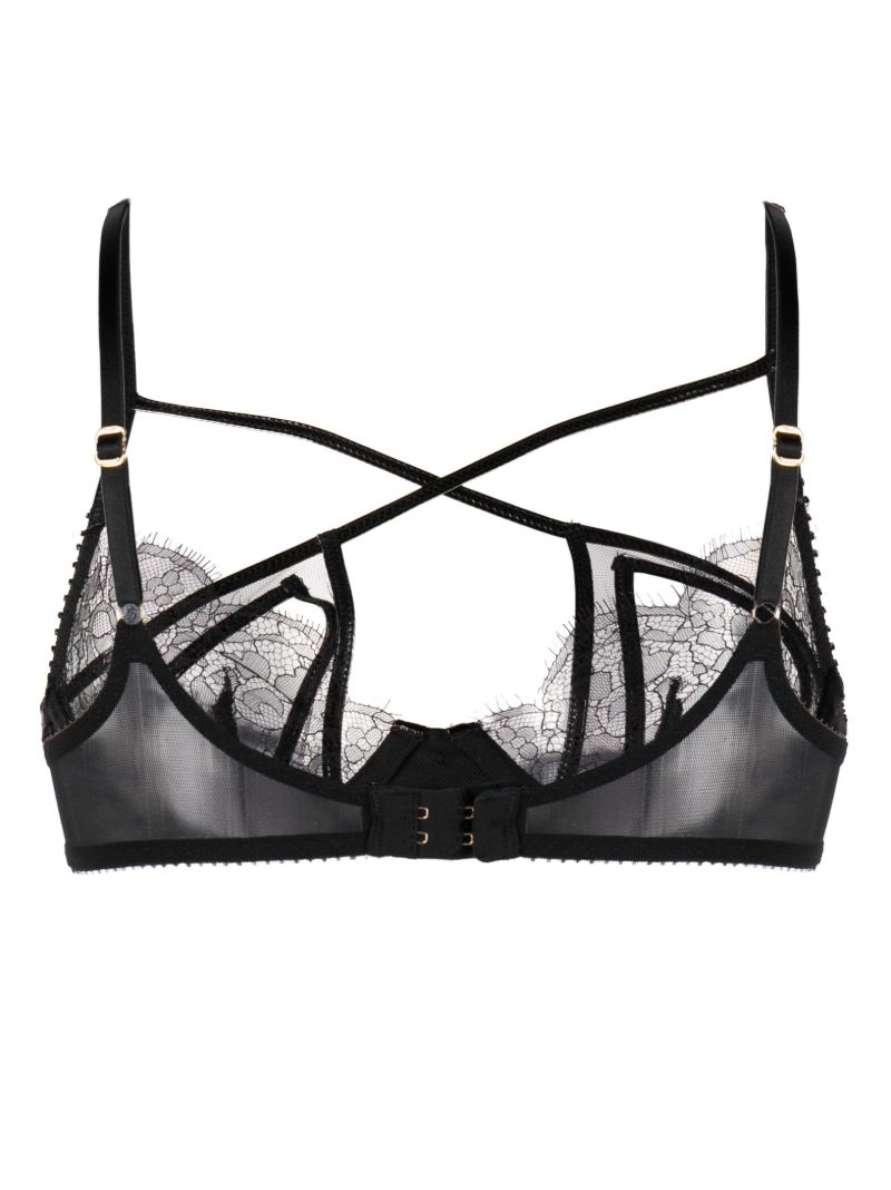 Black Foxie Underwired Lace Bra