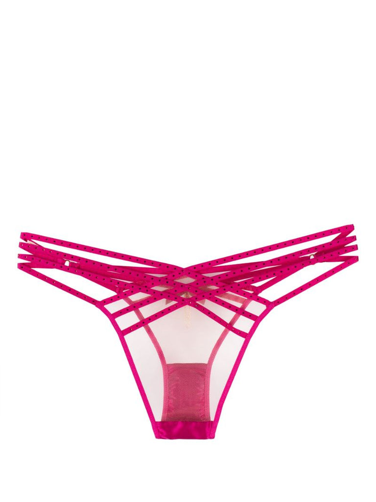 Pink Rubi Crystal-embellished Briefs