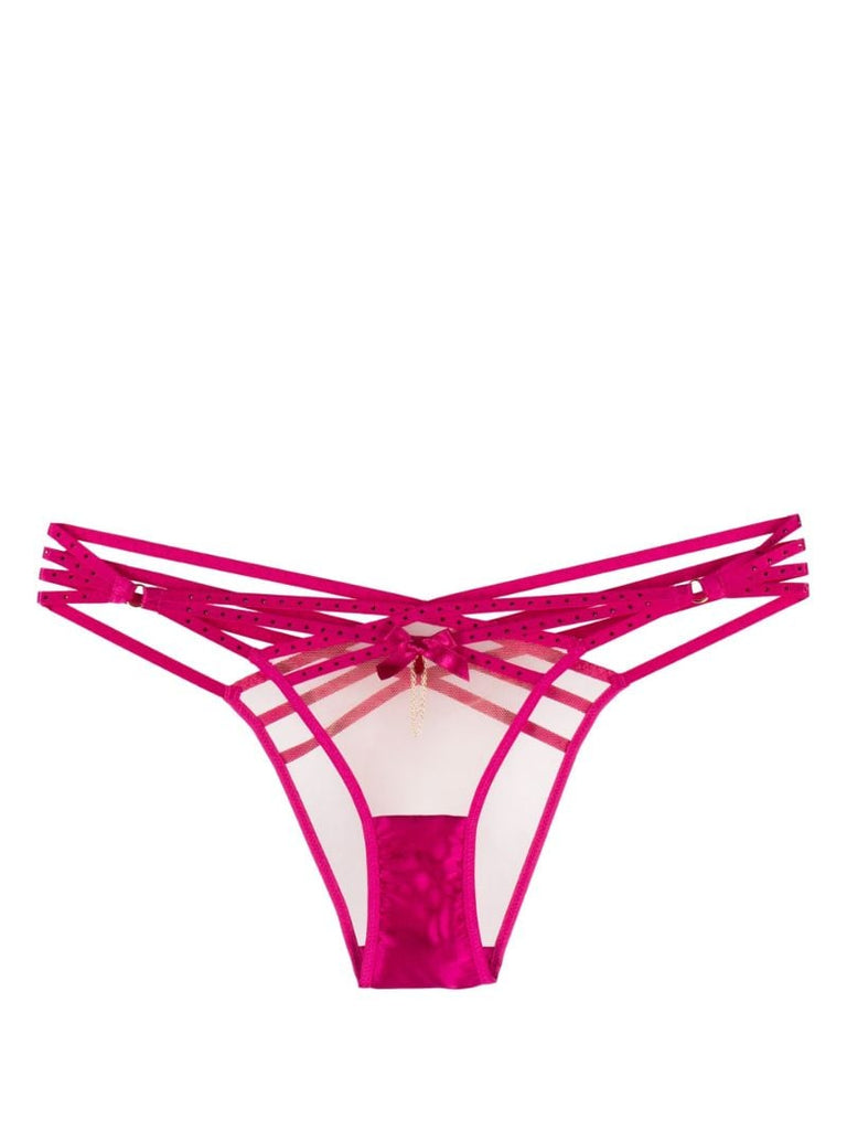 Pink Rubi Crystal-embellished Briefs