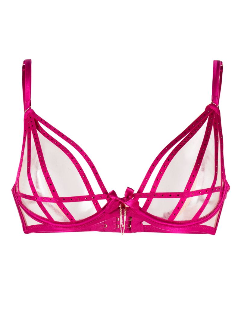 Pink Rubi Crystal Underwired Bra