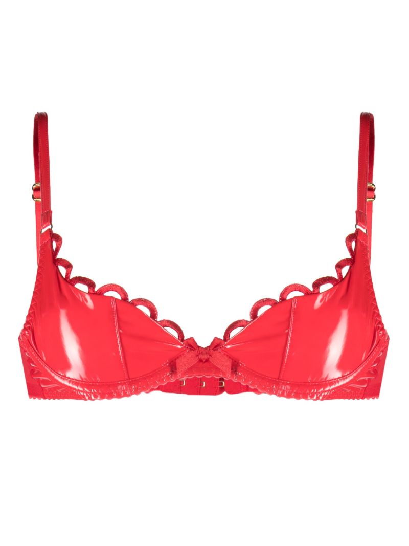 Red Zarya Demi Cup Bra