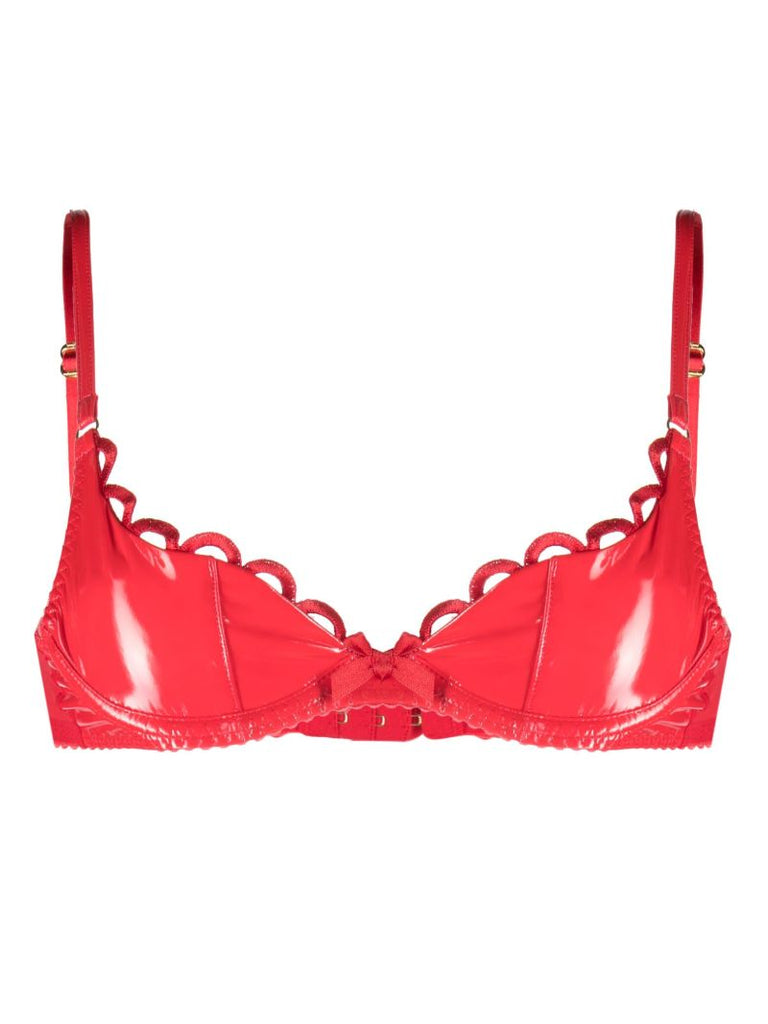 Red Zarya Demi Cup Bra