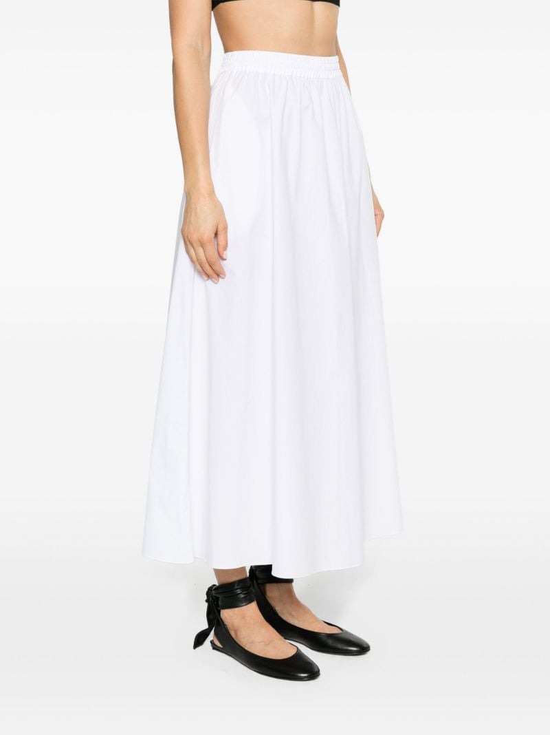 White Cotton Maxi Skirt