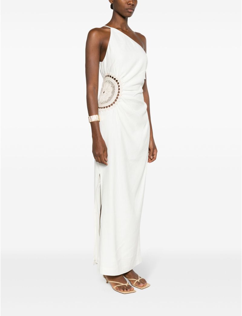 White Atacama Asymmetric Dress