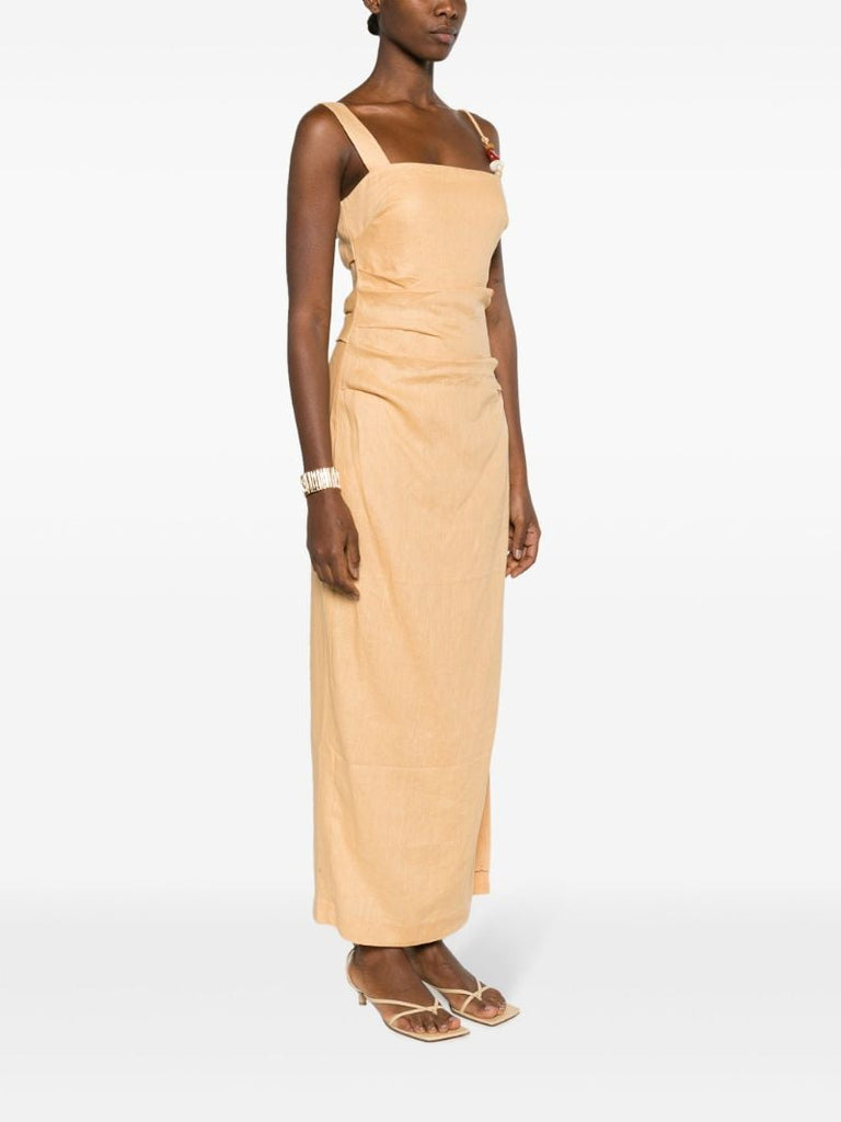 Brown Antonia Midi Dress