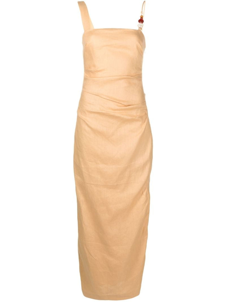 Brown Antonia Midi Dress