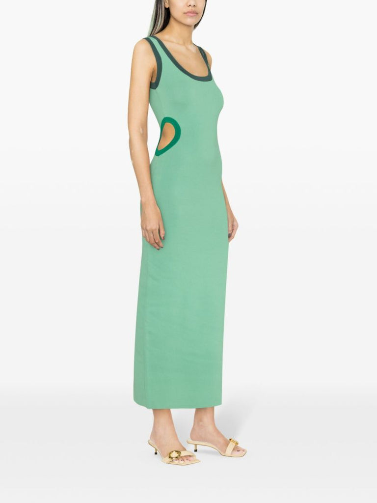 Green Salvador Stretch-jersey Dress