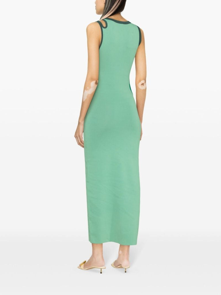 Green Salvador Stretch-jersey Dress