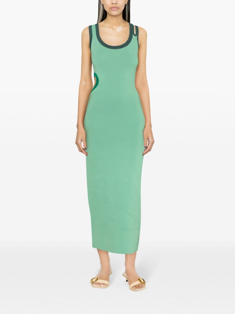 Green Salvador Stretch-jersey Dress