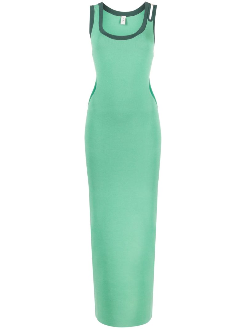 Green Salvador Stretch-jersey Dress