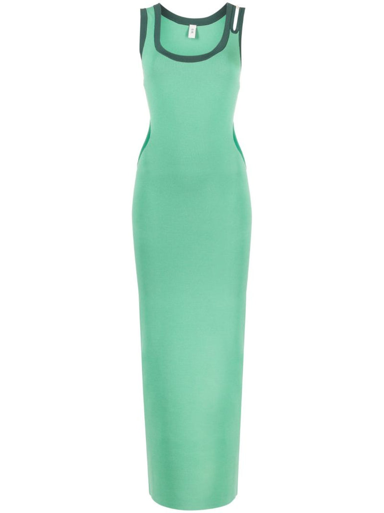Green Salvador Stretch-jersey Dress