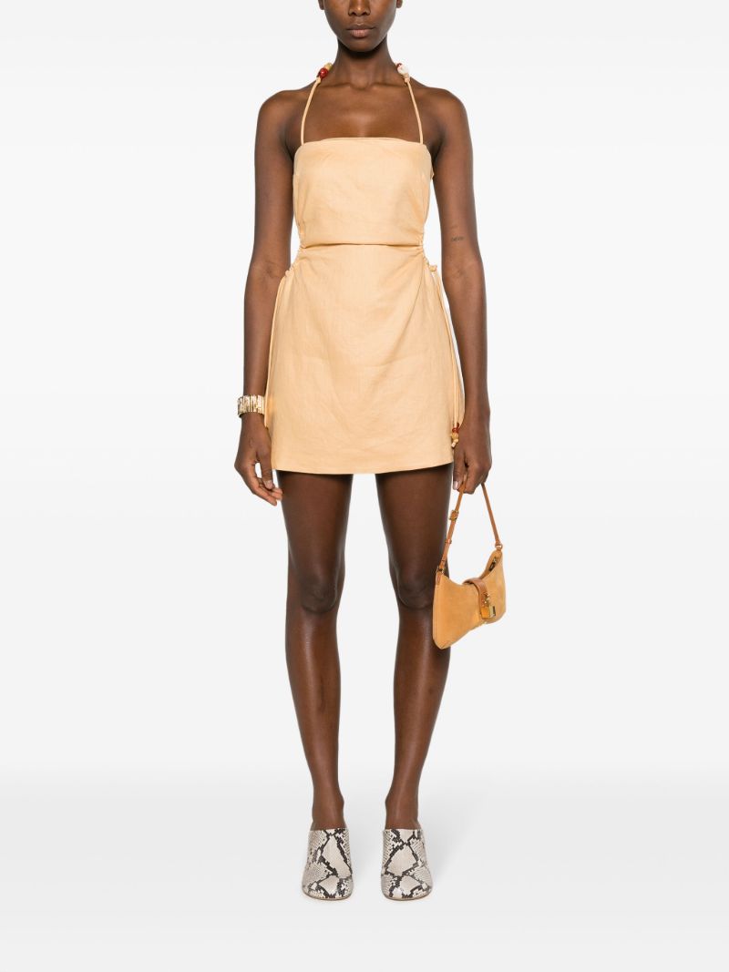 Brown Antonia Halterneck Dress