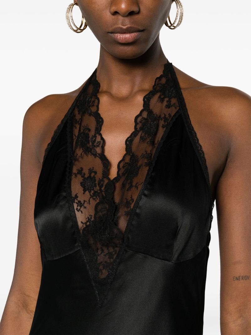 Black Aries Silk Gown