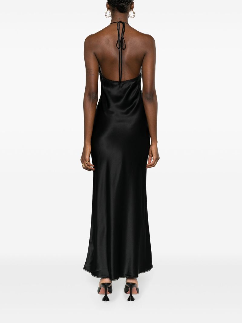 Black Aries Silk Gown