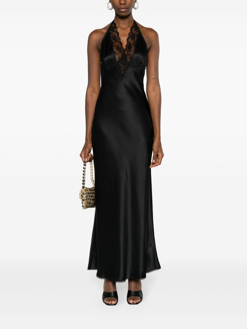 Black Aries Silk Gown