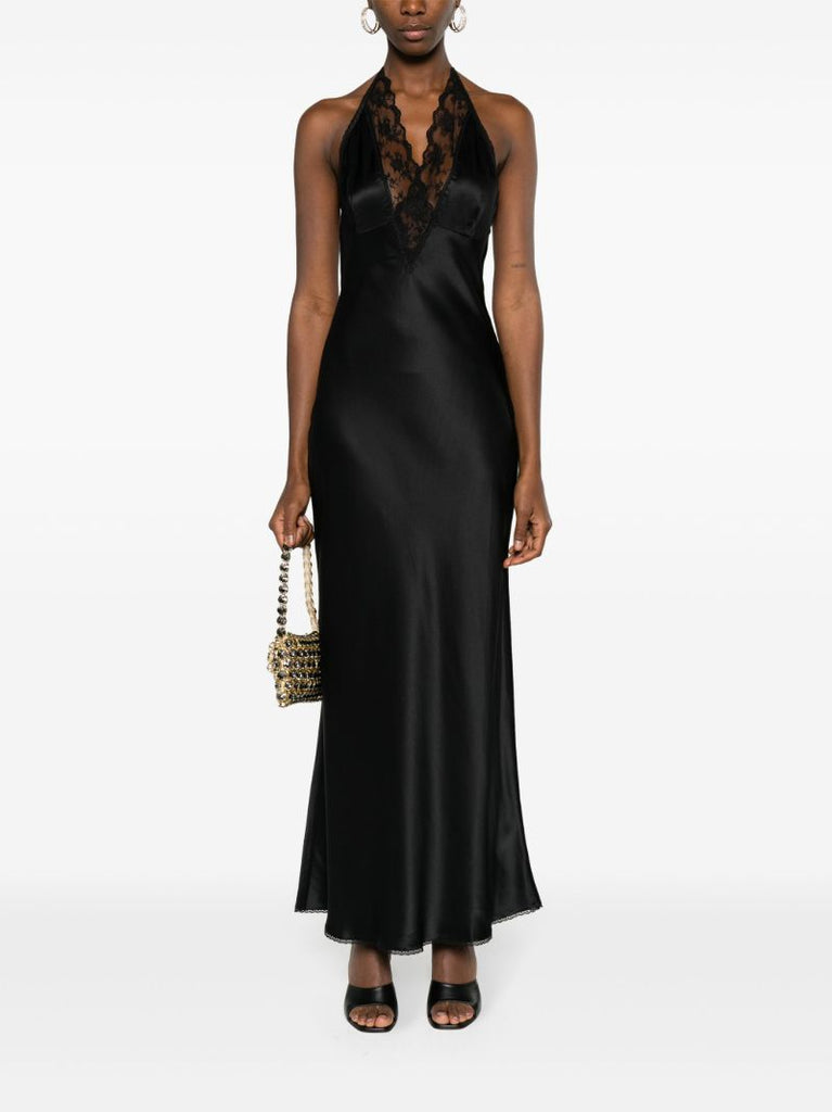 Black Aries Silk Gown