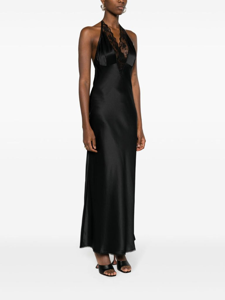 Black Aries Silk Gown