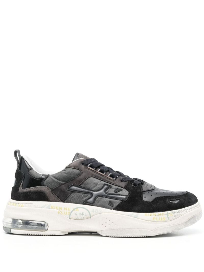 Black Drake Leather Sneakers