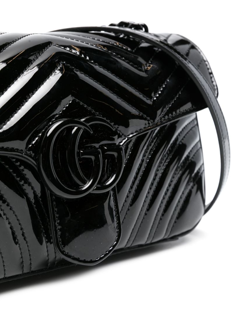 Small Gg Marmont Patent-leather Shoulder Bag