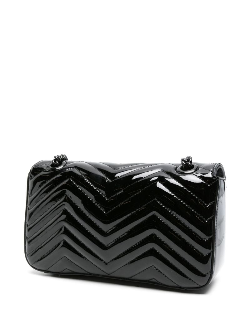 Small Gg Marmont Patent-leather Shoulder Bag