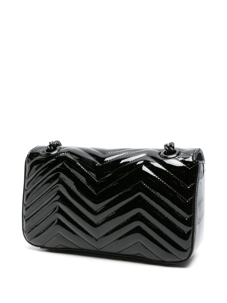 Small Gg Marmont Patent-leather Shoulder Bag