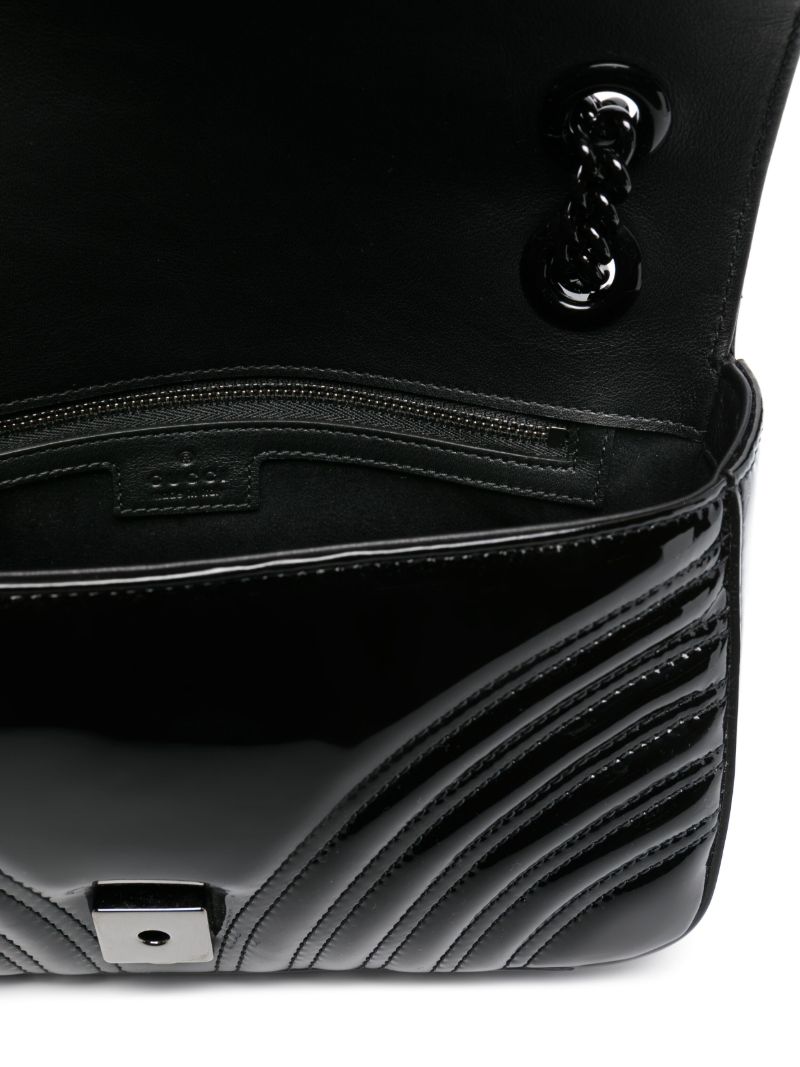 Small Gg Marmont Patent-leather Shoulder Bag
