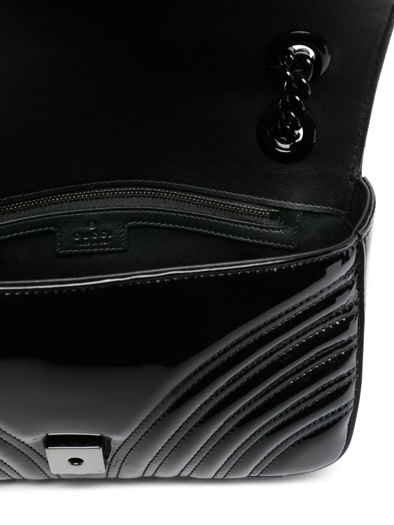 Small Gg Marmont Patent-leather Shoulder Bag