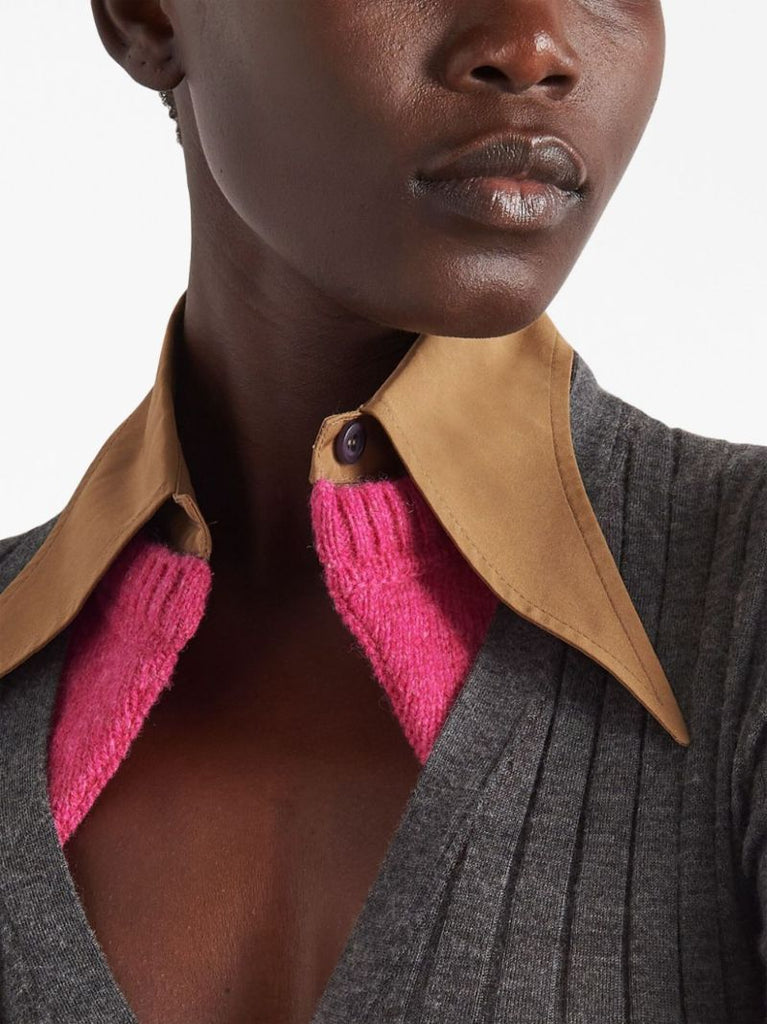 Grey Cashmere Cardigan