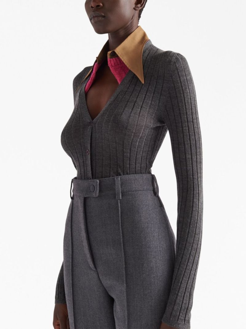 Grey Cashmere Cardigan