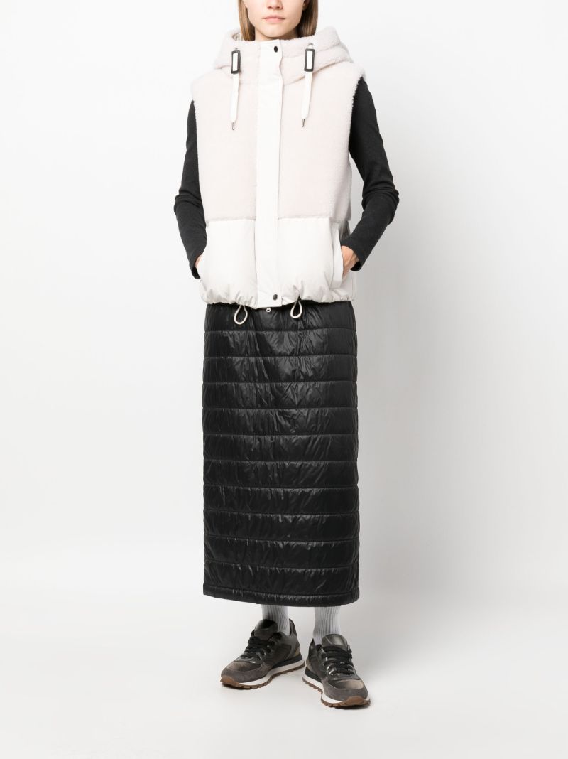 Neutral Padded Hooded Gilet