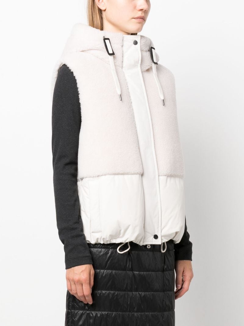 Neutral Padded Hooded Gilet