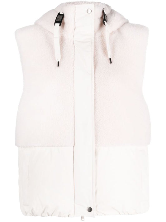 Neutral Padded Hooded Gilet