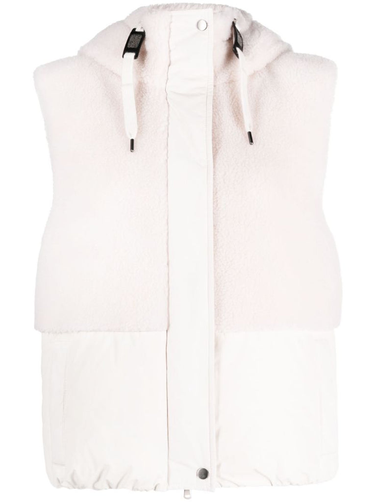 Neutral Padded Hooded Gilet