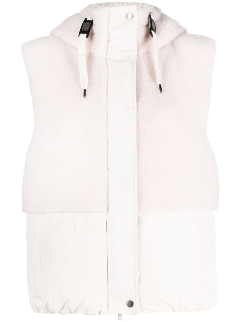 Neutral Padded Hooded Gilet