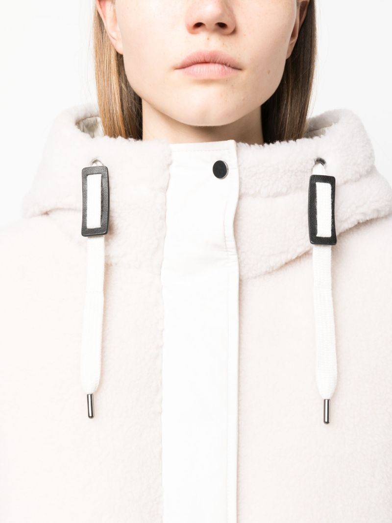 Neutral Padded Hooded Gilet