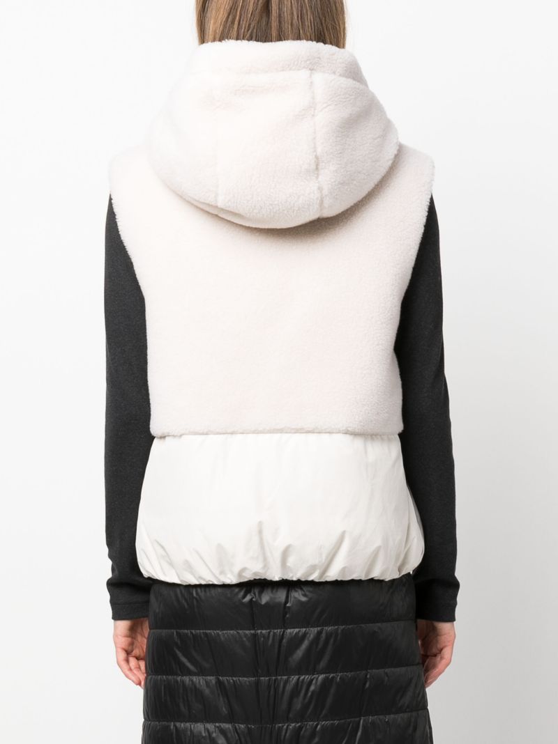Neutral Padded Hooded Gilet