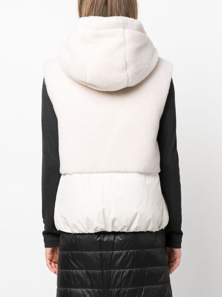 Neutral Padded Hooded Gilet