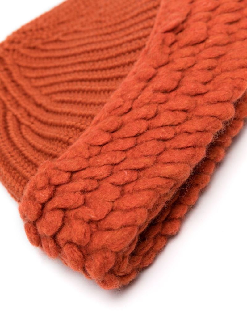 X Salehe Bembury Orange Wool Beanie Hat